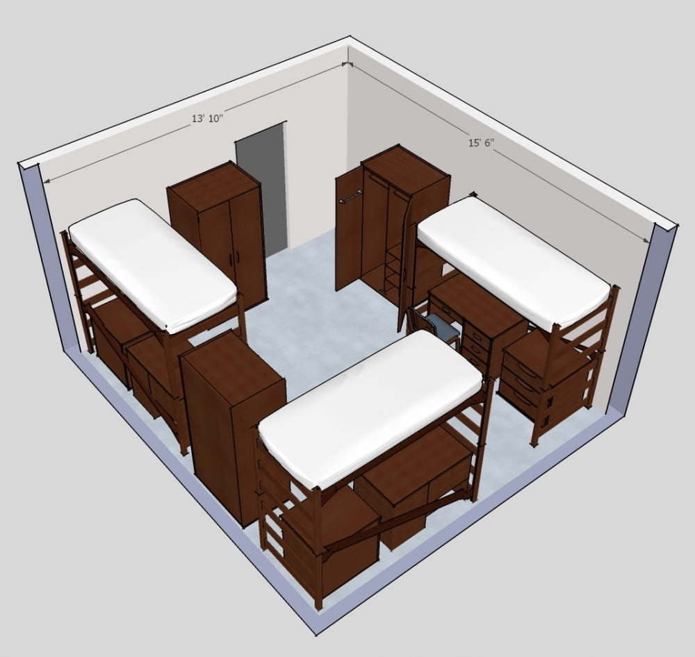 3 Person Room Detail
