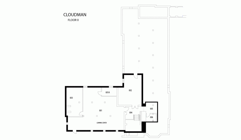 Cloudman Hall lower floor plan