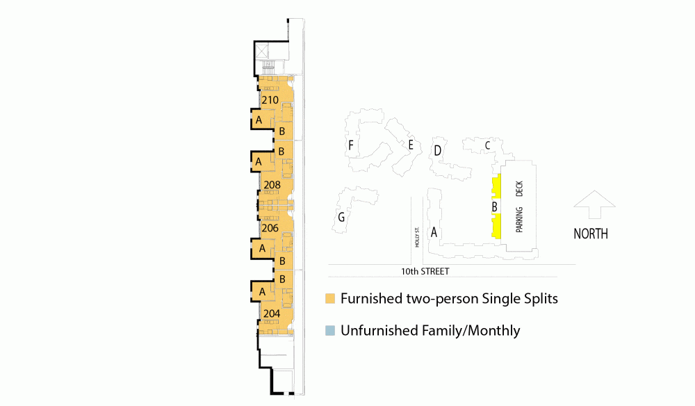 Tenth and Home B second floor plan