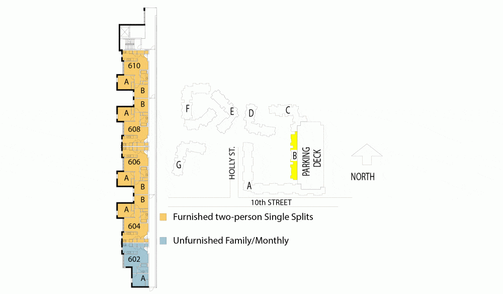 Tenth and Home B sixth floor plan