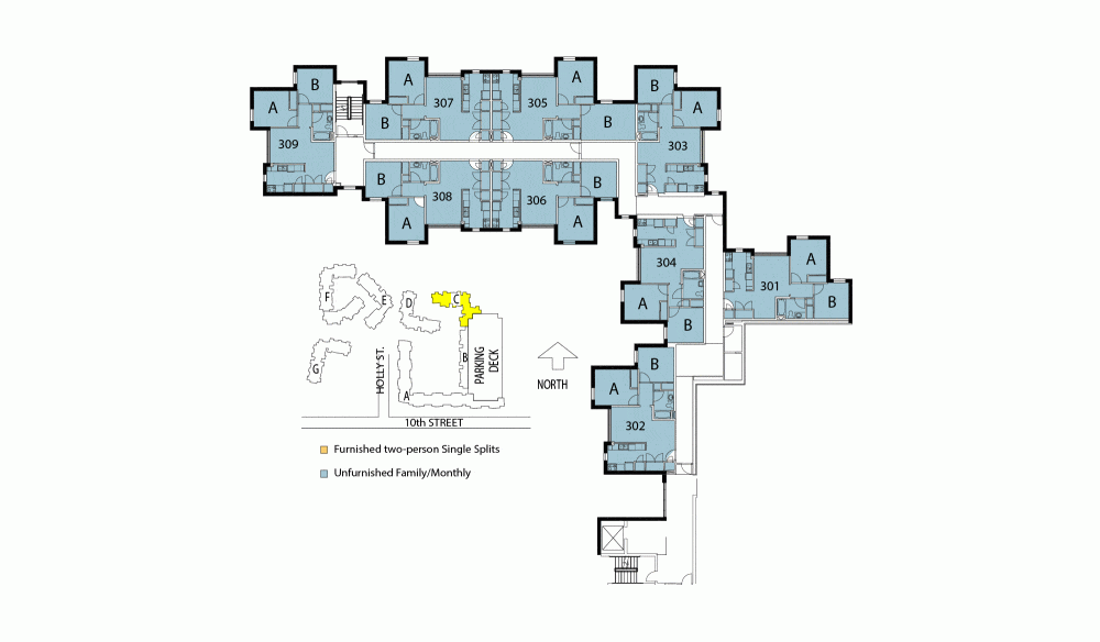 Tenth and Home fourth floor plan
