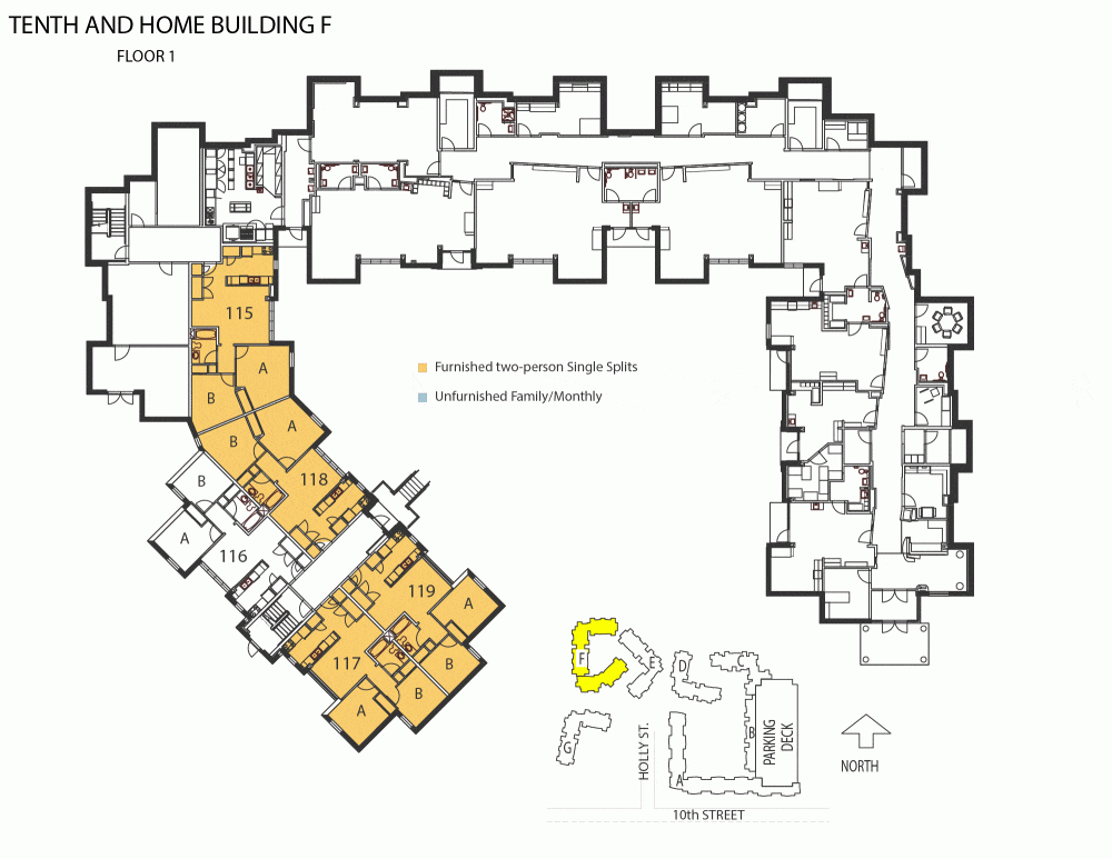 Tenth and Home Building F first floor plan