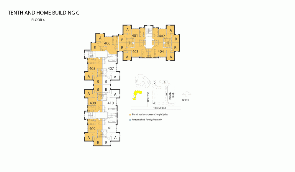 Tenth and Home G fourth floor plan